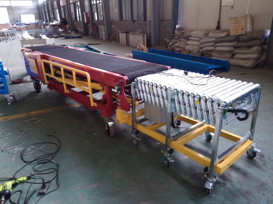 Motorized Loading/Unloading Belt Conveyor&Powered Roller Conveyor System